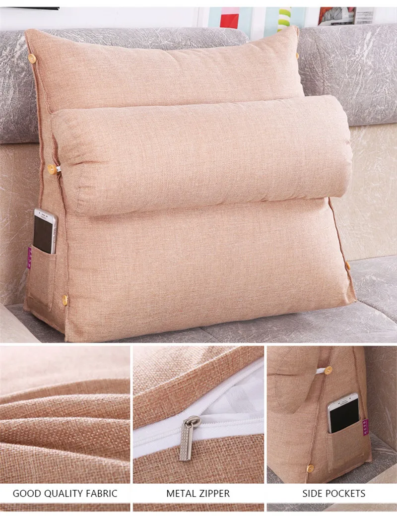 chair cushions Multifunction Back Cushion Washable Removeable Rectangle Soft Pad for Living Room Office Bedroom Tatami Sofa Throw Pillow cojin floor cushions