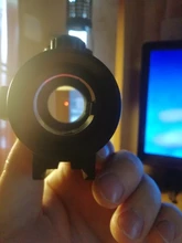 1x40 punto rojo alcance táctico Rifle verde rojo punto colimador punto con 11mm/20mm montaje carril Airsoft aire de caza