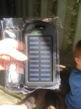 Banco de energía Solar portátil de 30000 MAh, cargador de batería con USB doble para teléfono inteligente, impermeable, paquete de batería de carga rápida