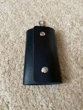 Llavero PU de las mujeres de los hombres de llaveros cartera cubierta de Hasp de moda billeteras para llaves organizador de bolsa de almacenamiento de regalo creativo