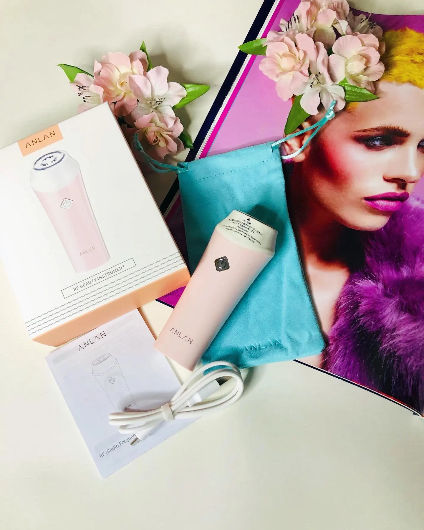 Отзыв о товаре ANLAN rf лифтинг аппарат массажер для лица микротоки для лица рф лифтинг аппарат RF Устройство для красоты RF лифтинг для лица радиочастотная мезотерапия для лица омоложение кожи лифтинг укрепляющее удаление морщин от пользователя N***a