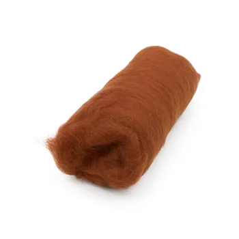 

Wool for felting carded 100% p/ton. Wool, 100 gr. Kamtex (051 terracotta)