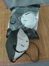 Máscara facial y para la boca con filtro CE FFP2, 6 capas, fpp2, PM2.5, 95%, antipolvo, estándar de la UE, Negro, Rosa, blanco y gris