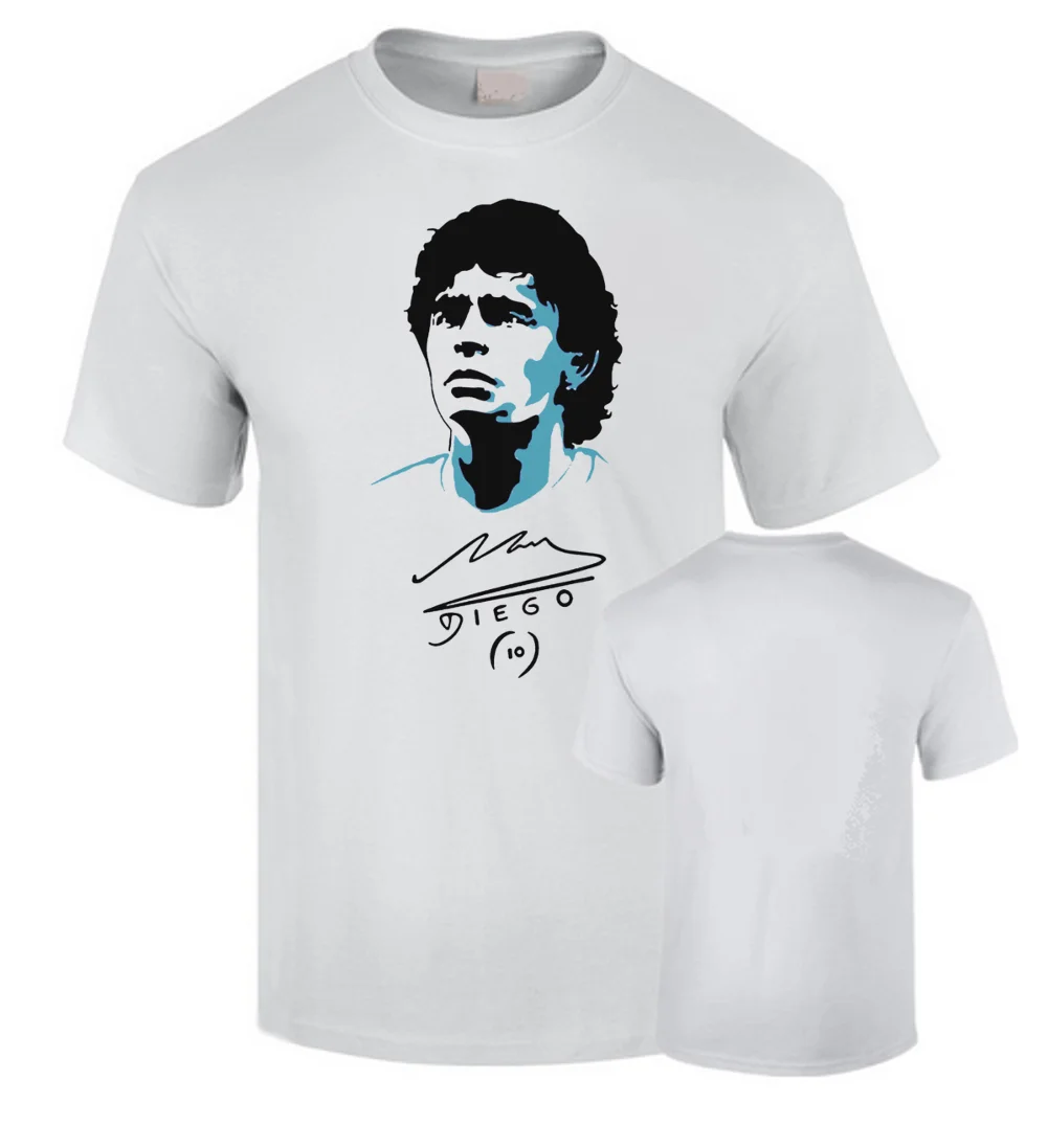 Camiseta Aria, Eon Maradona Dios 10 Futbol Argentina Calidad Premium Algodon 190Grs Unisex