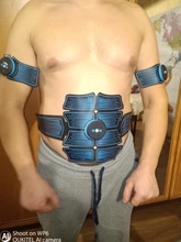 Deportes entretenimiento vibración máquina de la correa entrenador de abdominales EMS estimulador muscular Abdominal Toner Fitness entrenamiento de gimnasio en casa cinturón