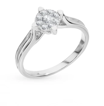

Gold ring with diamonds sunlight sample 585