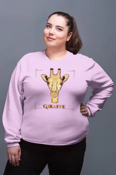 

Angemiel Wear Giraffe Pink Women Sweatshirts