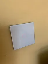 Glass-Switch-Panel Wall-Touch-Switch Minitiger White 1-Gang Crystal 1-Way Eu/Uk-Standard