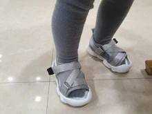 Verano niño Sandalias Zapatos de chica de bebé red monocolor de tela transpirable niños zapatillas de deporte infantil para niños chicas deporte sandalias SYJ035