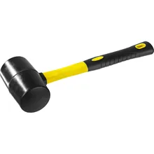 Киянка резиновая черная с фиберглассовой ручкой STAYER 680 г 2054-75 Профессионал