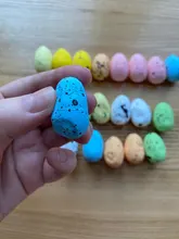 Kids Gift Craft Bird-Pigeon-Eggs Easter-Decoration Favor Painted Happy 3cm-Foam DIY Party