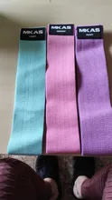 MKAS-Bandas de resistencia largas para Fitness, conjunto de tela de entrenamiento para ejercicio, bandas elásticas para glúteos, asistencia para mujer, 3 piezas