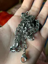 1 pieza de ancho 3mm/4,5mm/5mm/6mm/7mm/7,5mm acera Eslabón cubano collar de cadena para hombres mujeres Punk básico de cadena de acero inoxidable collares