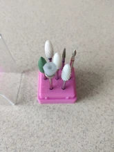 Juego de brocas de cerámica de diamante para uñas, máquina de manicura, accesorios de uñas, limas eléctricas para uñas, 7 Uds.