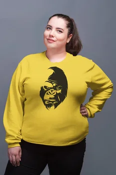 

Angemiel Wear Black Gorilla Yellow Women Sweatshirts