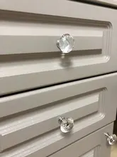 Wardrobe Handles Hardware Drawer Pull Cupboard Glass-Knobs Cabinet-Door Crystal Diamond-Shape
