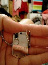 Nextvance-Collar personalizado de acero inoxidable para hombre y mujer, Grabado libre con foto y nombre en 3 colores, regalo de San Valentín