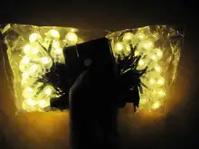 Garland String-Lights Flash Crystal-Ball Solar-Lamp Wedding-Decoration Fairy Christmas