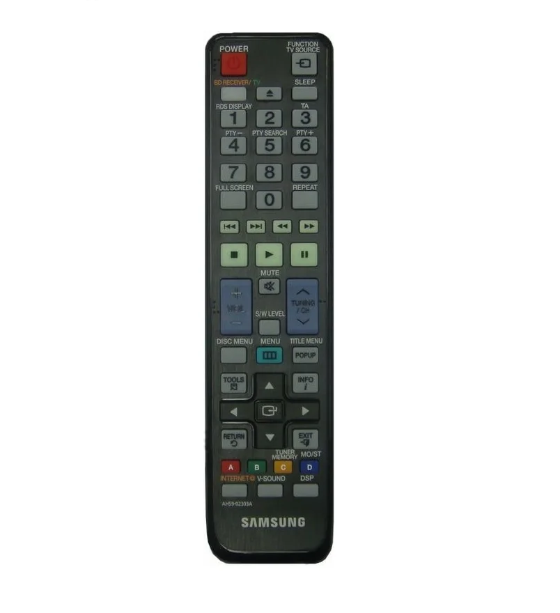 Afstandsbediening Samsung AH59-02303A Bd, Home Theater, HT-C450, HT-C455N, HT-C5500, HT-C5800, HT-C5200, HT-C6500 Afstandsbediening Samsung AH59-02303A Bd, Home Theater, HT-C450, HT-C455N, HT-C5500, HT-C5800, HT-C5200, HT-C6500