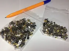 20 piezas 14x10mm estilo barroco colgante Pinch Bail broches collar ganchos Clips conector DIY accesorios de joyería accesorios 6 colores