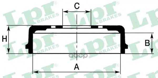 Барабан Тормозной Nissan Almera N15/Sunny Iii Lpr 7d0130 Lpr арт. 7D0130