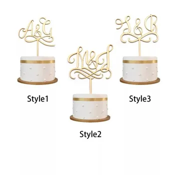 

Rustic Wedding cake topper, Personalized cake topper, Custom Initials cake topper letters topper Wedding wooden cake topper