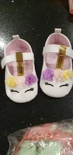 Zapatos de unicornio con flores para niñas pequeñas, calzado de piel sintética con suela blanda para cuna, primavera y otoño, de 0 a 18M, novedad de 2019