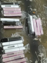 5ml 8ml Mini portátil botella de Perfume recargable con Spray Perfume de envases cosméticos vacíos atomizador en Spray para botella de viaje