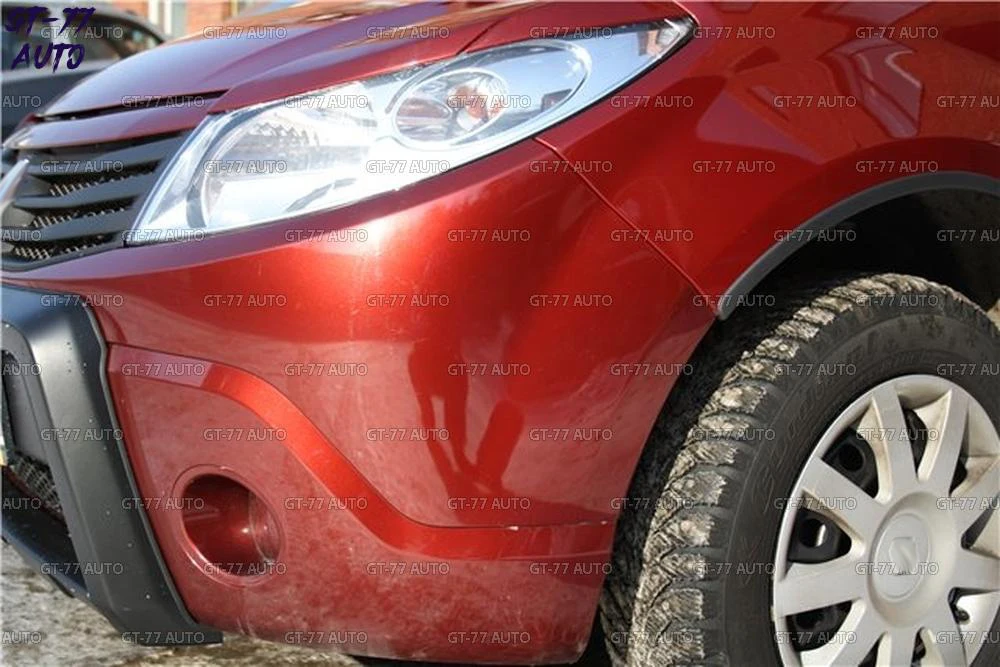 Накладки бровей на фары для Renault Sandero/Stepway 2009-2013 реснички 1 комплект/4 шт Материал ABS пластик тюнинг