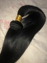 Maxglam-extensiones de cabello humano liso, 30 y 40 pulgadas, brasileño, Remy, extensiones de cabello liso de hueso Natural, tejido de doble trama, 1 paquete