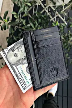 

Unisex Card Holder Wallet Genuine Leather First Class quality premium genuine leather Card wallet wallet elegant durable leather