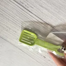 Pala para arena de gatos y hámster, pala para arena de gatos de plástico de Color sólido, pala para mascotas pequeñas, suministros para limpieza de mascotas, 1 unidad