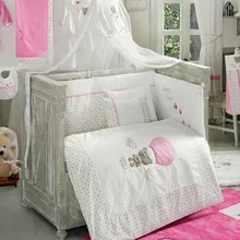 Сделано в Турции, детские кроватки, постельное белье-бампер, набор для мальчиков и девочек, детская кроватка с мультяшными животными, хлопок, мягкая, противоаллергическая