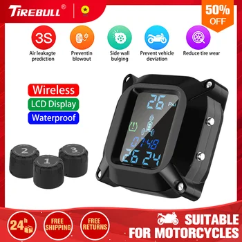 

2020 Tire Pressure Monitoring USB Interface 3PCS Sensor TPMS Real-Time Display Motorbike Tire Pressure Monitoring System