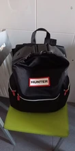 Hunter-mochila grande para hombre y mujer, bolso de ocio, a prueba de lluvia, ligera, tendencia con botón superior, mochila escolar para ordenador