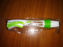 Cepillo de limpieza para coche, accesorio de doble punta con ventilación de aire acondicionado de coche, con hendidura, instrumento para quitar el polvo, limpieza de teclado ciego, 1 Uds.