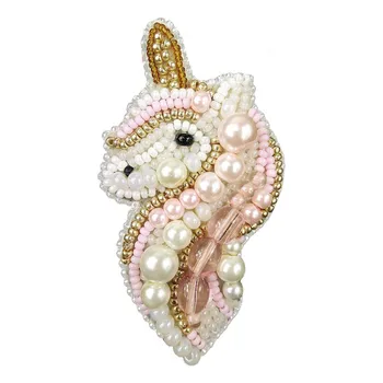 

Bp244 set for making brooches bp-244 'единорог' brooch 4,5*7,5 cm.