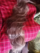 Coleta de colores degradados sintética para mujer, extensiones de cabello con Clip, estilo rizado ondulado, cola de poni, peinado azul y rosa