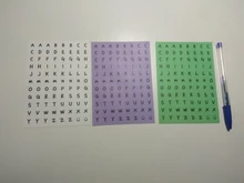 Mohamm-pegatina de corazón con letras en inglés para chica, suministros escolares, en blanco y negro, Cuenta de mano, 1 ud.