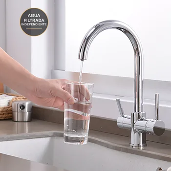 

Kibath single lever faucet for osmosis filter model PAN with separate filtered water outlet to prevent mixing