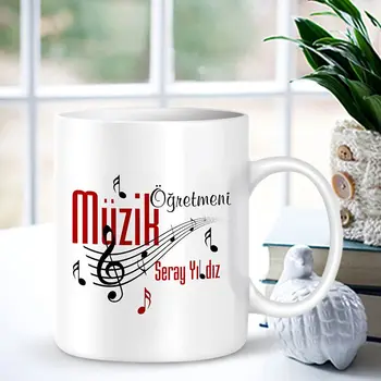 

Personalized Professional Music Teacher White Mug Cup-001
