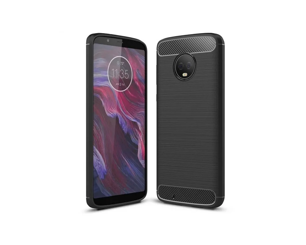 Black Carbon Tpu Gel case for Motorola Moto G6 | Мобильные телефоны и аксессуары