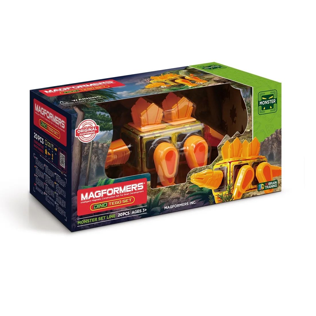 Магнитный конструктор Magformers - Dino Tego 20 деталей 716001 | Игрушки и хобби
