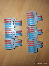 Conector de cable PCT-212, Terminal Universal 213, 214, 215, 218, SPL-2, 3, 0,08-2,5mm, terminales eléctricos Push-in para conexión de cable