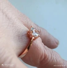 Anillos redondos de circonia cúbica AAA + para mujer, joyería de moda de Color oro rosa/blanco para mujer, compromiso, venta al por mayor, DWR333/R335