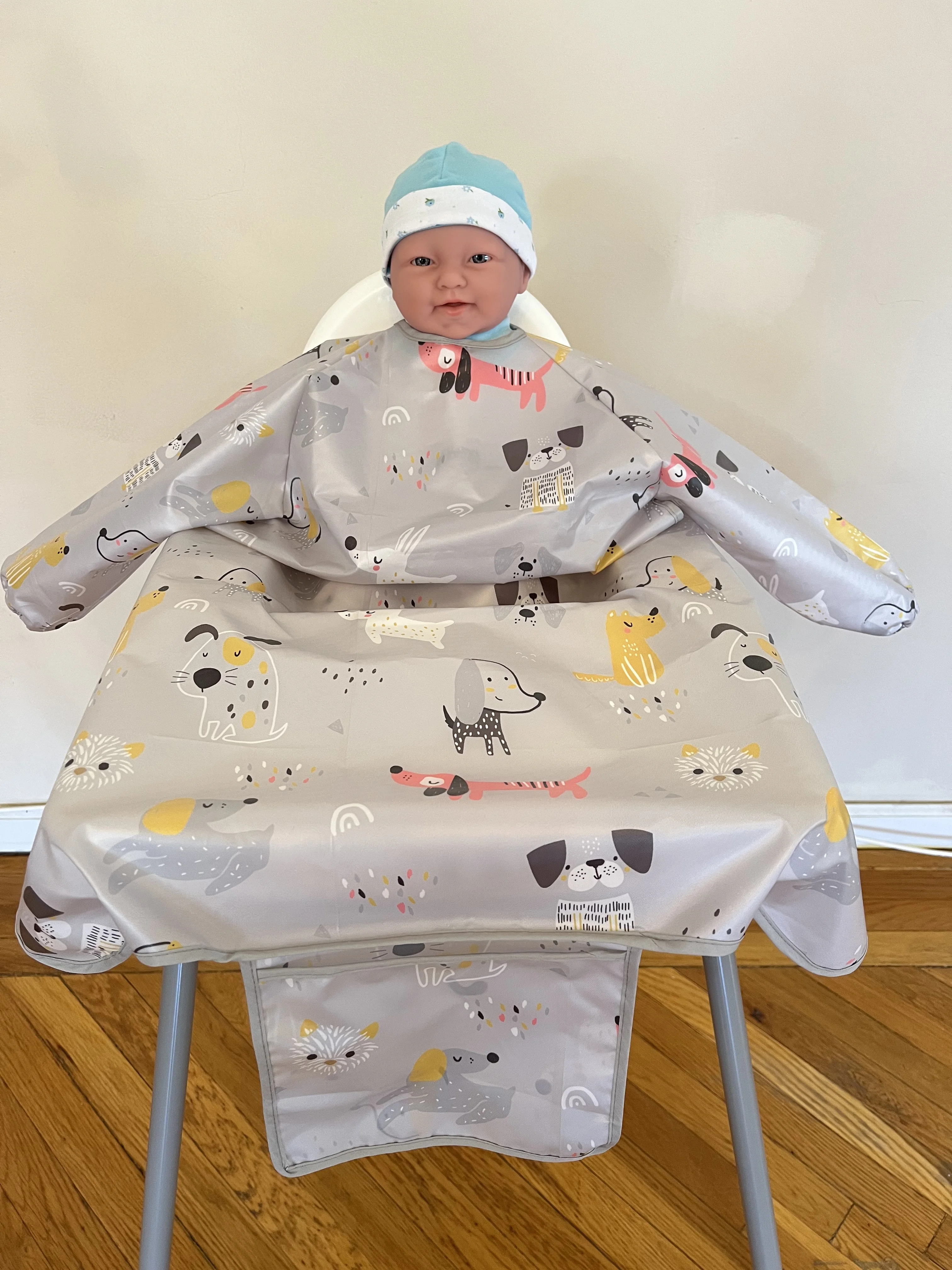 baby stroller accessories desk	 Two Colors X-Large Waterproof with sloth and doggy patterns Baby Highchair Bib with 2 Belts to Cover High Chair baby jogger double stroller accessories	