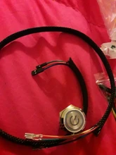 Interruptor de botón de Reinicio de Metal para PC, reinicio LED, 12mm, 16mm, 19mm, 22mm, con Cable de placa base de 60cm, interruptor de alimentación para PC