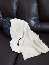 Women Sweater Pullovers Knitted Turtleneck Long-Sleeve Elasticity Streetwear-Top Multicolor