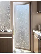  3D Window Film Stained Glass Decorative Uv  No Glue Window Sticker Privacy Frosted Self Adhesive Static Cling Decorative Film 