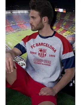 

▷ Official adult F.C pajamas. BARCELONA SHORT SLEEVE